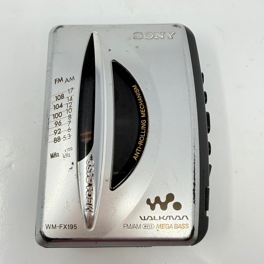 Sony Walkman WM-FX195 Portable Cassette Player AM FM Radio Mega Bass Tested